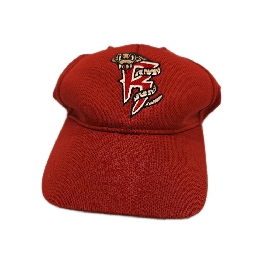 F Mascot Hat Cap Strap Back Mens One Size Red Embroidered Baseball OC Sports
